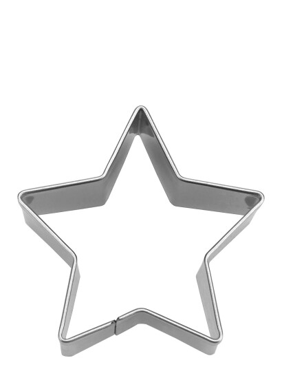 Städter Kageform Stjerne Femtakket 4 Cm - Silver - L4CM Städter Kageform Stjerne Femtakket 4 Cm - Silver - L4CM