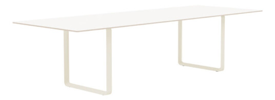 Muuto 70/70 spisebord 295 x 108 cm White laminate-Plywood-Sand
