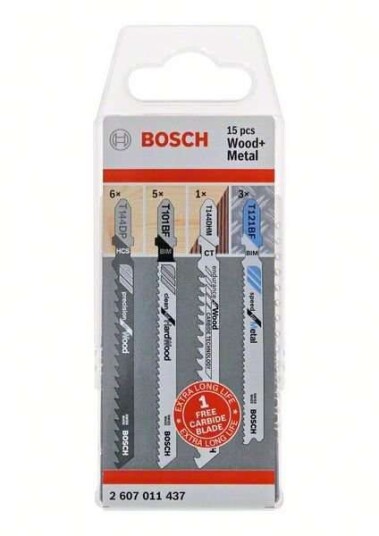 Bosch 15-pack Stikksagbladsett for Tre og Metall Bosch 15-pack Stikksagbladsett for Tre og Metall