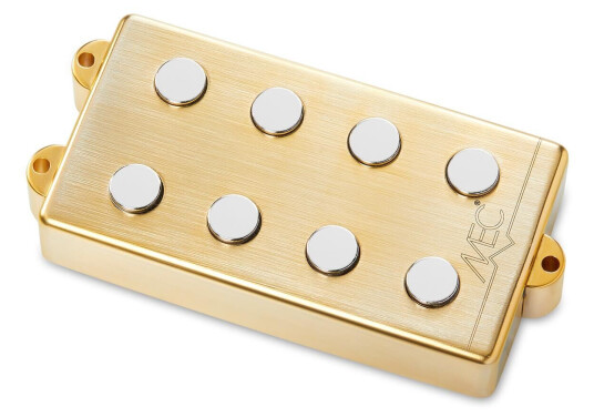 Mec Passive Mm-Style Bass Pickup Metal Cover, 4-String - Brushed Gull