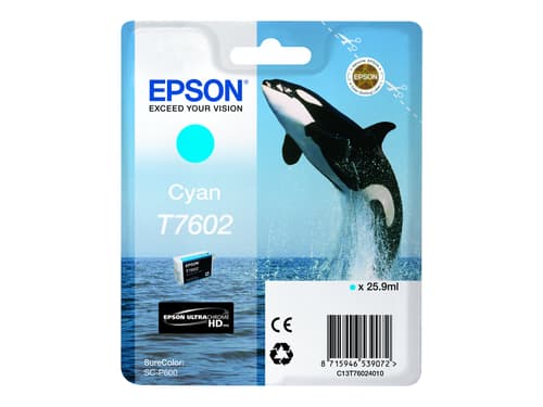 Epson Blekk Cyan T7602