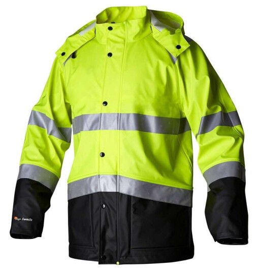 Top Swede Regnjacka 180 Gul/svart 2xl