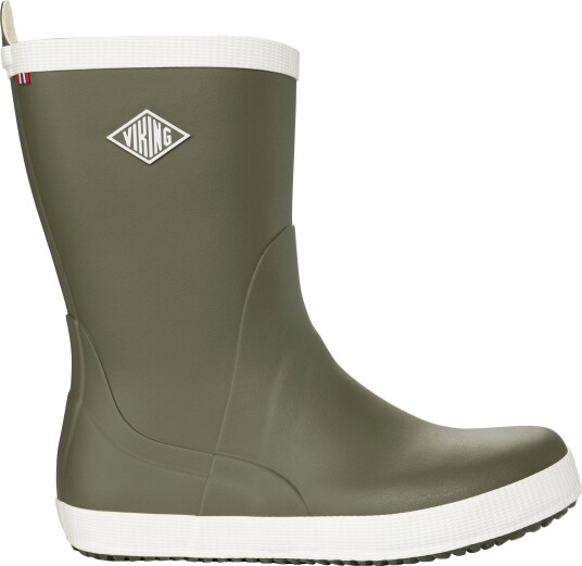 Viking Footwear Seilas Heritage Rubber Boot Olive/eggshell 42 Viking Footwear Seilas Heritage Rubber Boot Olive/eggshell 42