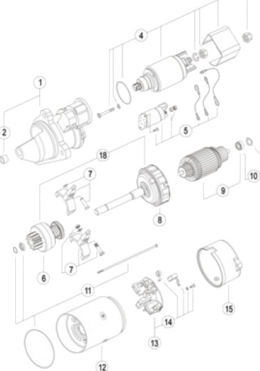 MAHLE MS 294 Starter MAHLE MS 294 Starter
