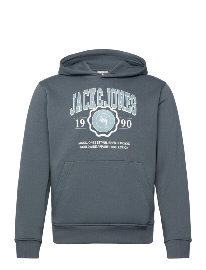 Jack & Jones Jjmako Sweat Hood - Grey - S Jack & Jones Jjmako Sweat Hood - Grey - S