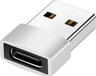 TYPE-C hunn til USB A 2.0 hannadapter Silver TYPE-C hunn til USB A 2.0 hannadapter Silver