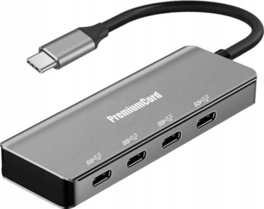 Hub Usb Premiumcord Premiumcord Hub Usb-C Su 4X Usb 3.2 Typ-C 5G Superspeed Aliuminis Hub Usb Premiumcord Premiumcord Hub Usb-C Su 4X Usb 3.2 Typ-C 5G Superspeed Aliuminis