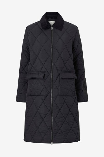 Kaffe Jakke kaAnneli Long Jacket Svart
