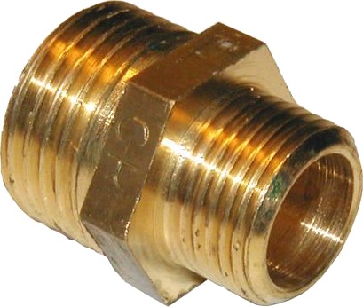 Messing ansatsnippel 1 1/2" - 1 1/4" Messing ansatsnippel 1 1/2" - 1 1/4"