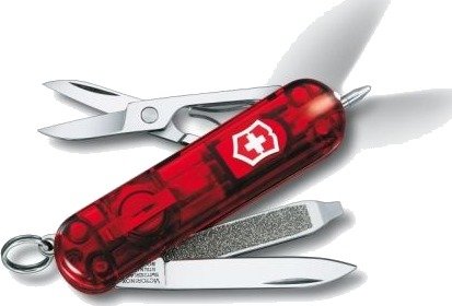 Victorinox Signature Lite V-0.62 26.T Lommekniv, Transparent Rød
