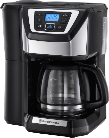 Russell Hobbs Kaffemaskin med Kvern og Timer 1676011 1674623 Russell Hobbs Kaffemaskin med Kvern og Timer 1676011 1674623
