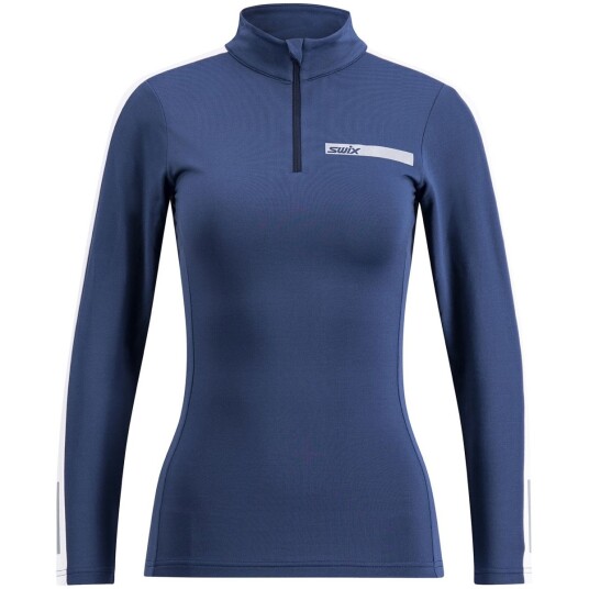 Swix Roadline Nts Half Zip Baselayer Top W Lake Blue/bright White S Swix Roadline Nts Half Zip Baselayer Top W Lake Blue/bright White S