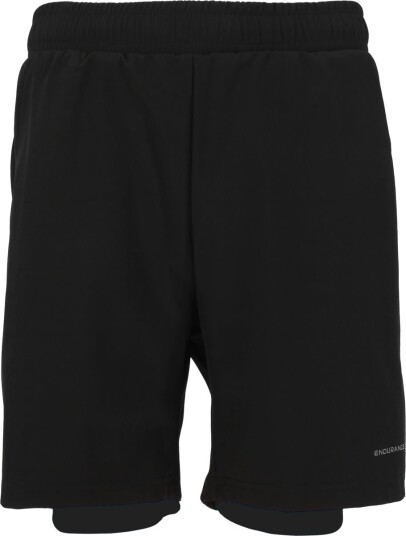 Endurance Herlent 2in1 Løpeshorts Barn Svart 164