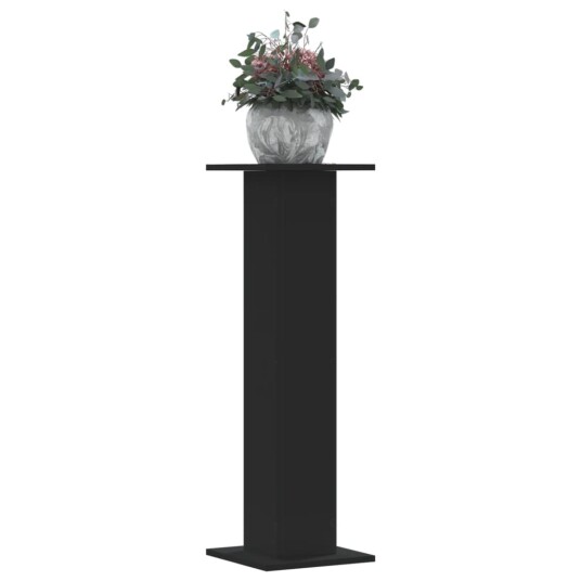 Plantestativ 2 stk svart 30x30x95 cm konstruert tre Plantestativ 2 stk svart 30x30x95 cm konstruert tre