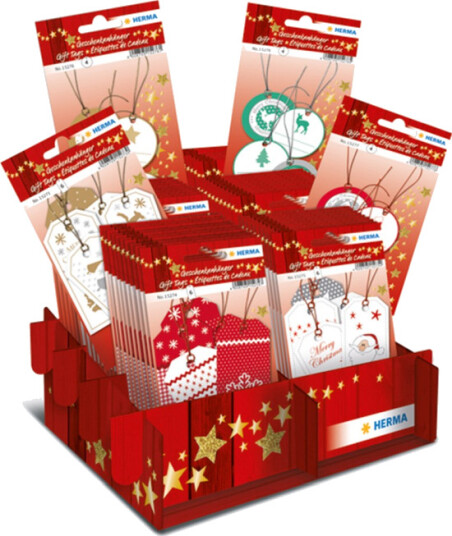 HERMA To/From Christmas Label Display Set