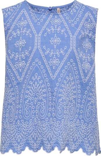 Kids Only Kogtulum Emb Sl Top Wvn Blue 164
