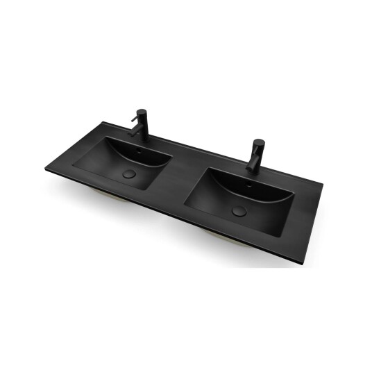 Vikingbad ADA D46 Møbel B60-120cm Svart Matt Thin H1,8cm 120cm Dobbel