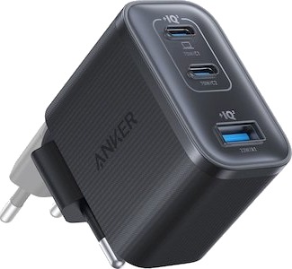 Anker Nano 70W Vegglader med 2x USB-C og 1x USB-A Sort Anker Nano 70W Vegglader med 2x USB-C og 1x USB-A Sort