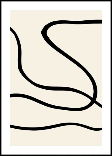 Black Lines 01 Plakat Plakat / 40x50cm