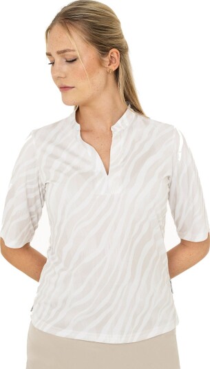 Func Factory Piké Liz Golf pologenser dame White Wood (874)