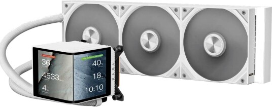 TRYX Panorama Upgraded 360mm AIO CPU Liquid Cooler White L-P360N-DS3M-G1W