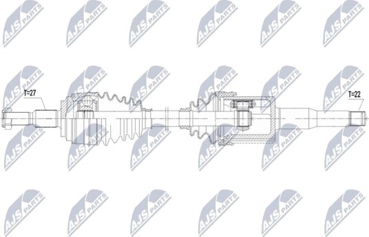 Drivaksel NTY NPW-FR-188