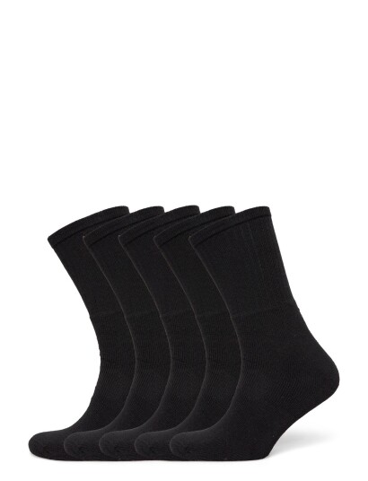 Enkel Studio 5Pack Recycle Tennis Sock   Black   40 47