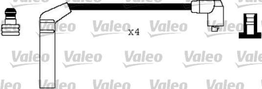VALEO 346354 Tennplugg kabelsett