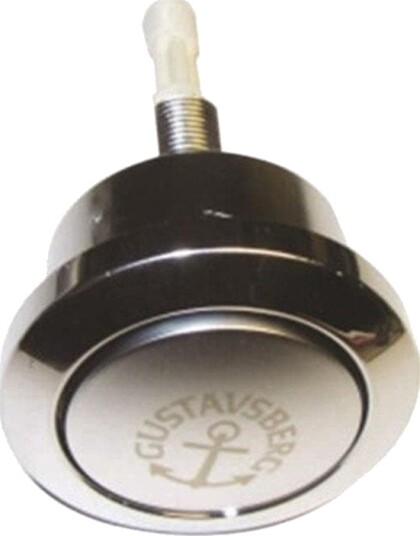 Gustavsberg T2 Krom Trykknapp for Enkelt Skyll - 98 mm Gustavsberg T2 Krom Trykknapp for Enkelt Skyll - 98 mm