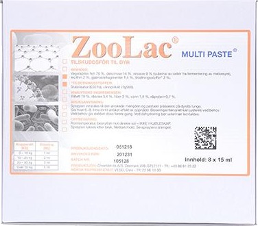 ZooLac Multi Paste tilskuddsfôr til dyr 8x15 ml ZooLac Multi Paste tilskuddsfôr til dyr 8x15 ml