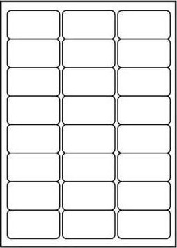 Logoetiketter A4 Matte Hvite 25 Stk.