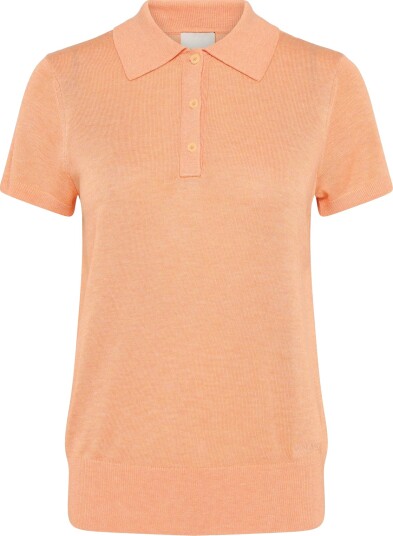 Calvin Klein Fine Gauge Ss Polo Orange XS