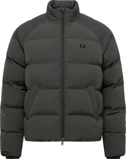 Fred Perry Raglan Sleeve Padded Jacket   Khaki green   L