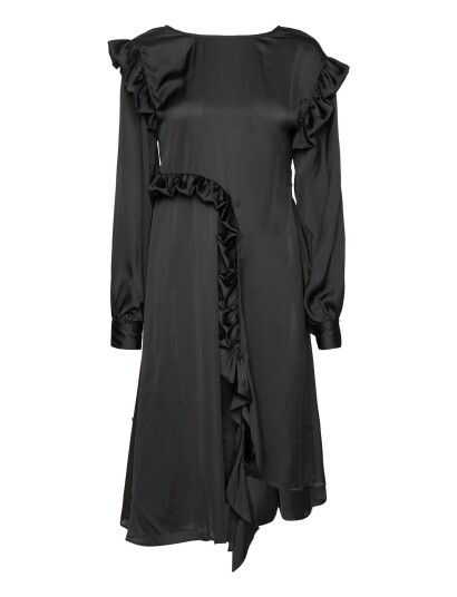 REMAIN Birger Christensen | Light Satin Draped Dress | 34 REMAIN Birger Christensen | Light Satin Draped Dress | 34