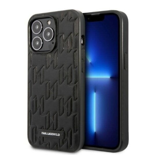 Karl Lagerfeld Monogram Hardcase til iPhone 13 Pro Max 6,7" Svart Mobildeksel