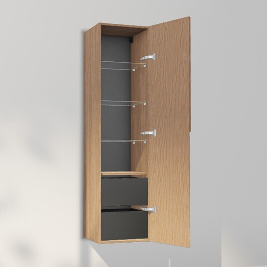 INR Iconic Nordic Rooms Grip 40/40 Høyskap Natural oak / 40cm Høyre Hengslet Ja