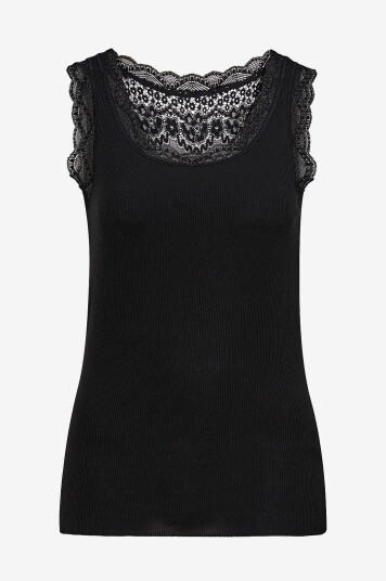 Cream Singlet Vanessa Top Svart Cream Singlet Vanessa Top Svart