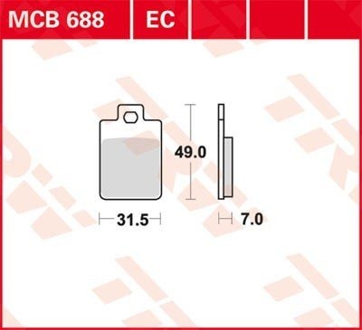 TRW MCB688EC Bremseklosser