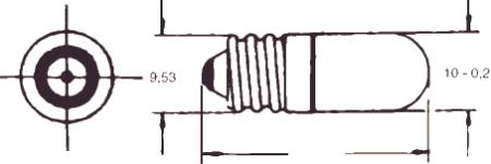 Csdk-Sl Glødelampe Dværglampe E10 6V 10X23mm 0,18A