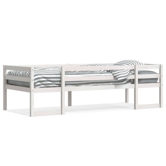  Sengeramme for barn hvit 90x200 cm heltre furu 8721102798405