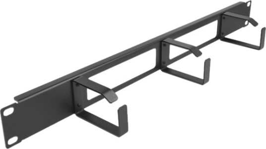 Delock Rackkabel-Styringspanel Med Kroker 2 Openings And 3 Hooks Svart 1U 19" 66657