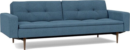 Sovesofa Dublexo med Armlener & Mørk Styletto ben B 2014029