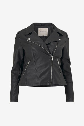 Only Carmakoma   Bikerjakke carEmmy Faux Leather Biker   Svart