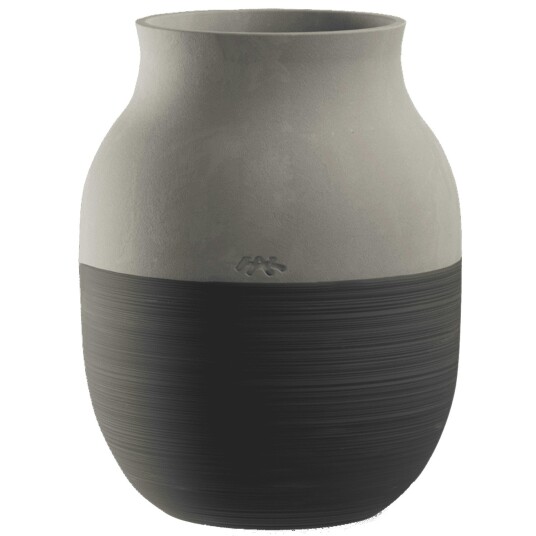 Kähler - Omaggio Circulare vase 20 cm antrasittgrå