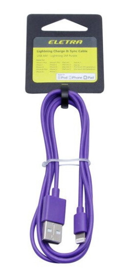 ELETRA USB-LIGHTNING CABLE 1M LILLA