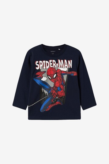 Name It T skjorte nmmJuice Spider Nreg LS Top Blå Name It T skjorte nmmJuice Spider Nreg LS Top Blå