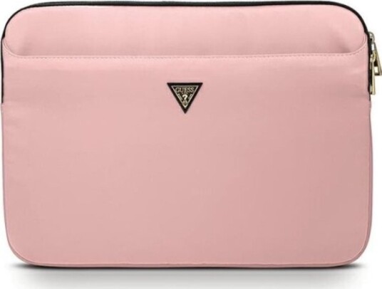 Guess Nylon Trekant-Logo-Etui Til 13" Laptop - Rosa