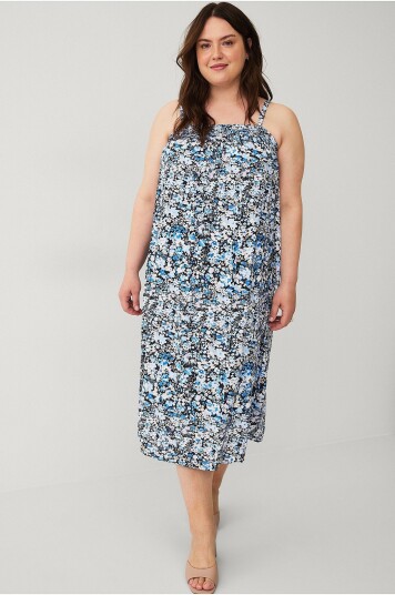 Zizzi - Kjole vSol Midi Dress - Svart