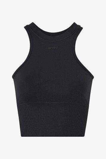 Aim'n   Treningstopp Shape Seamless Racerfront Top   Svart