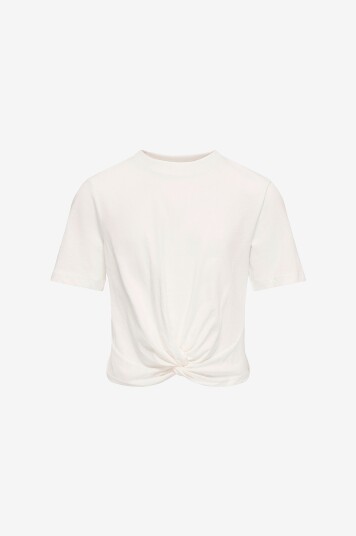KIDS ONLY   Topp kogRex S/S Knot Top Jrs   Hvit